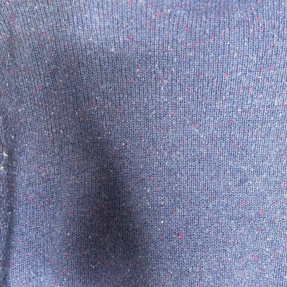 Vintage Basic Editions Ramie full zip sweater confetti embroidered christmas XL - Picture 7 of 10